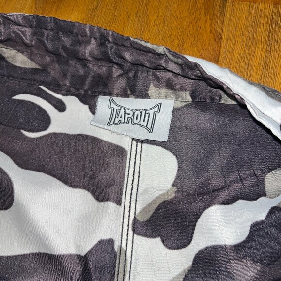 Tapout MMA athletic workout sparring shorts gray white camo 38-40" - Picture 6 of 9